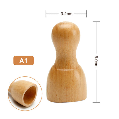 Wooden Face Massager Scraping Stick Wooden Scraping