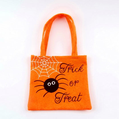 Halloween Spider Pumpkin Print Shoulder Bag