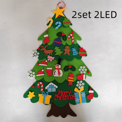 DIY Felt Christmas Tree New Year Toddler Kids Handmade Gift