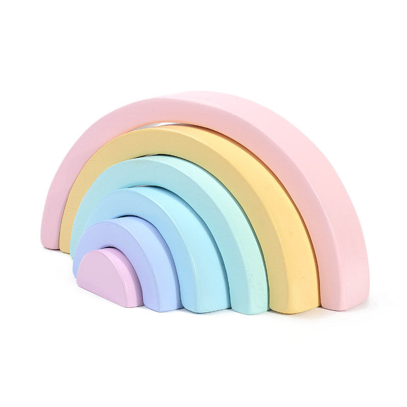 Kids Wooden Rainbow Buliding Blocks