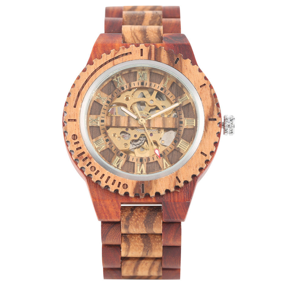 Bamboo Wood Automatic Mechanical Watch