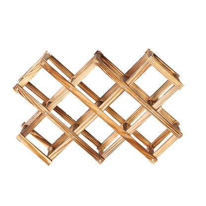 Wooden Wine Folding Rack
