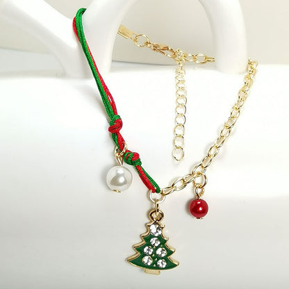 Christmas Snowman Santa Claus Tree Snowflake Elk Bracelet