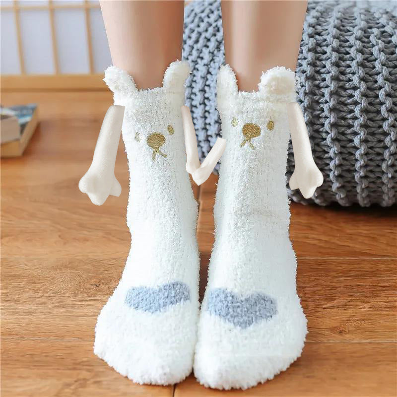 Magnetic Suction Hand In Hand Couple Socks