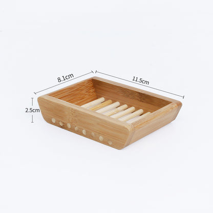 Bamboo and Wood Drain Soap Dish