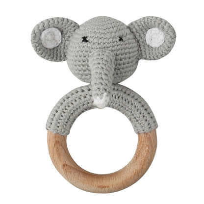 Stylish Cartoon Baby Wooden Teether