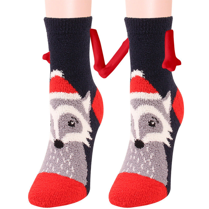 Magnetic Suction Hand In Hand Couple Socks