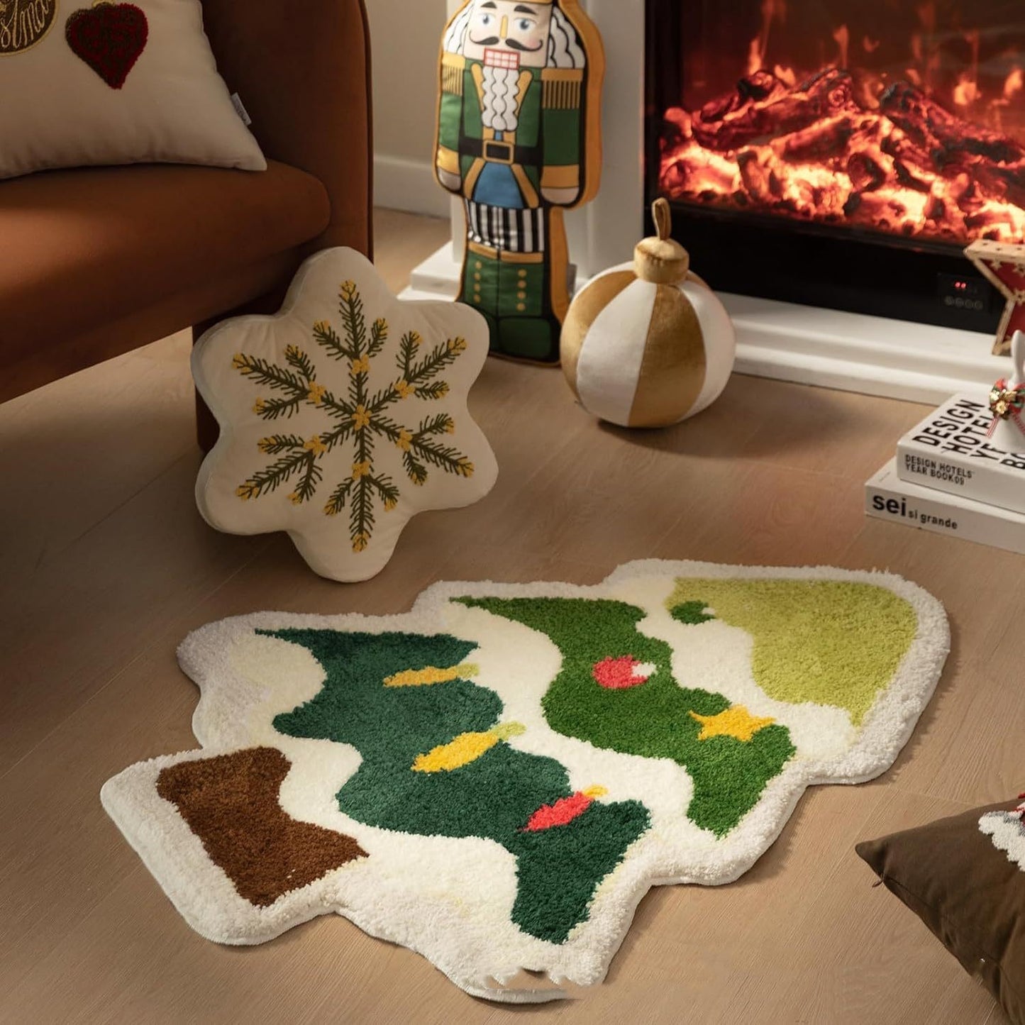 Nordic Christmas Tree Cashmere Mat