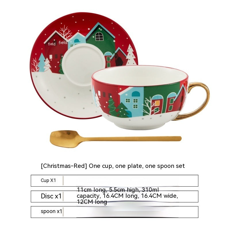 Ins Christmas Ceramic Cup