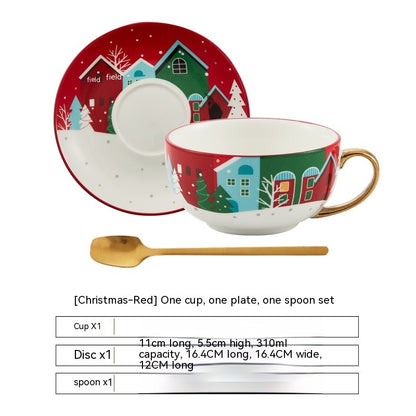Ins Christmas Ceramic Cup