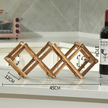 Wooden Wine Folding Rack