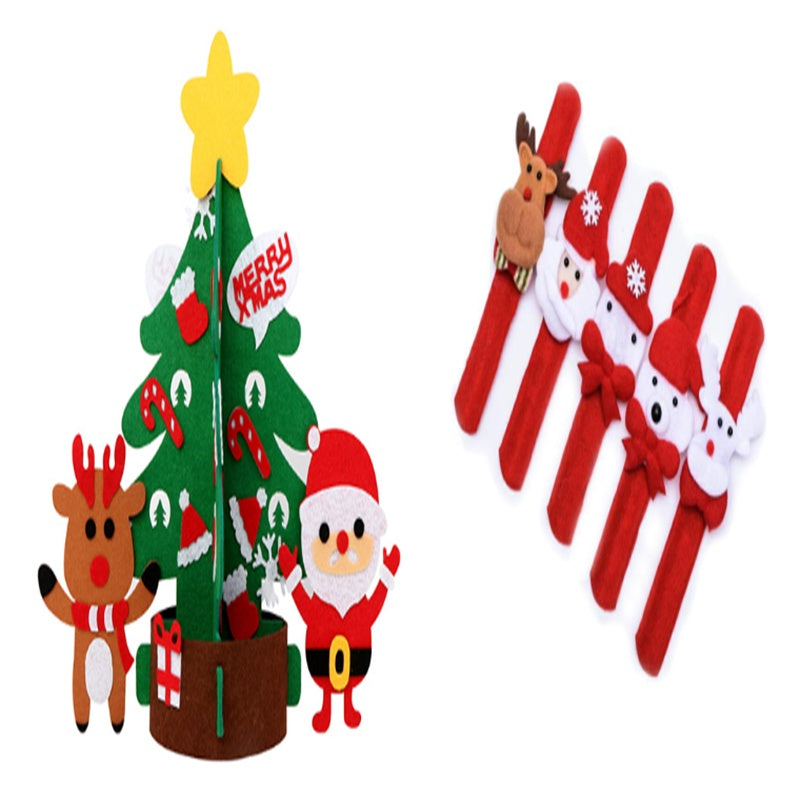 DIY Felt Christmas Tree New Year Toddler Kids Handmade Gift