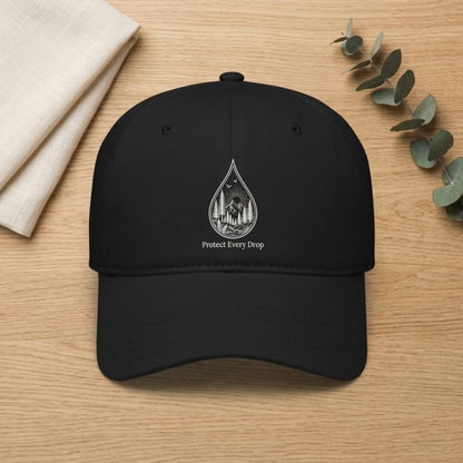 Protect Every Drop Low Profile Baseball Cap — Water Conservation Embroidered Hat