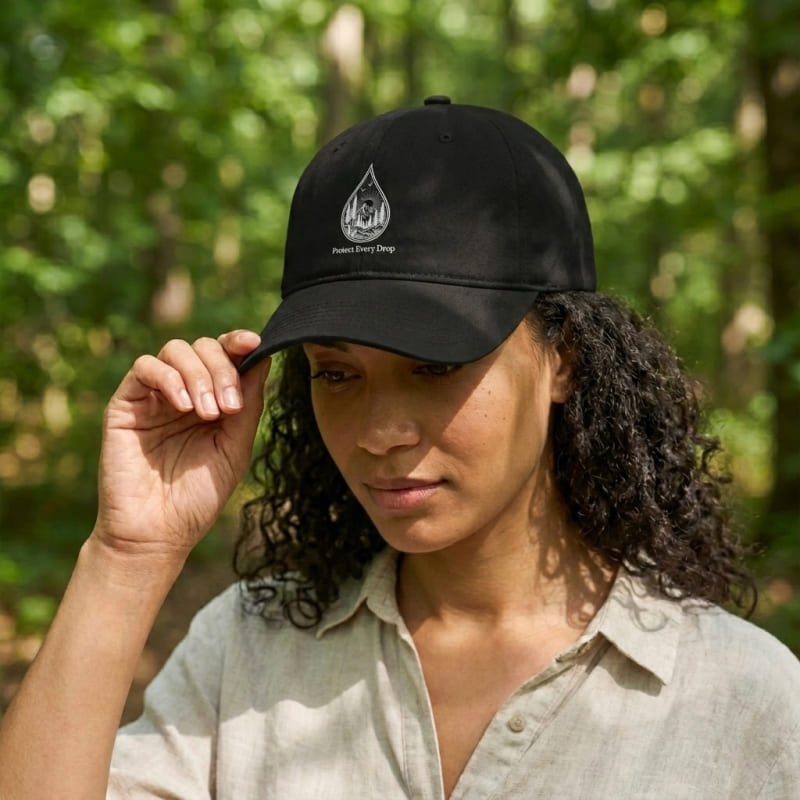 protect-every-drop-low-profile-baseball-cap-water-conservation-embroidered-hat