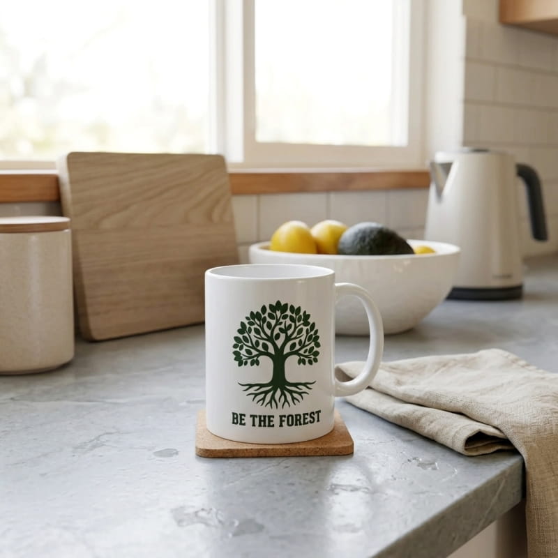 Ceramic Mug — Be The Forest Botanical Coffee Tea Cup (11oz/15oz)