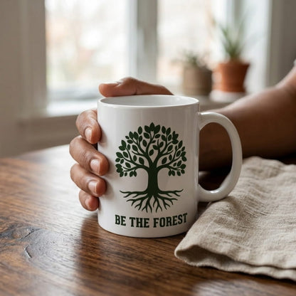 Ceramic Mug — Be The Forest Botanical Coffee Tea Cup (11oz/15oz)