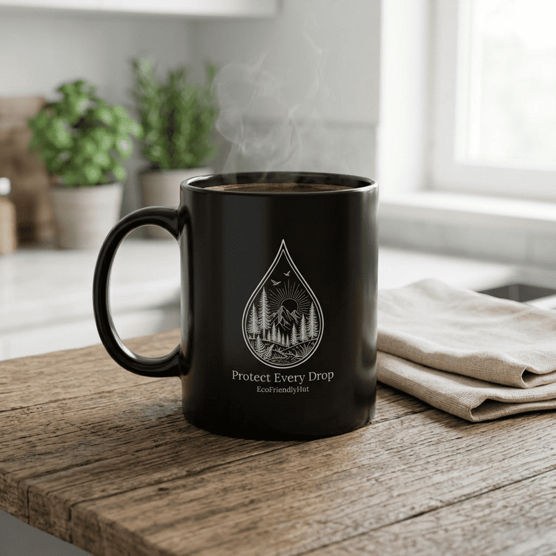 protect-every-drop-black-mug-eco-friendly-water-conservation-coffee-cup