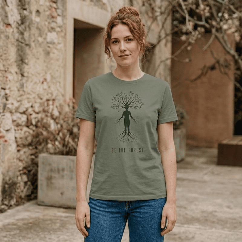 Be The Forest T-Shirt — Eco Nature Tree Person Graphic Tee